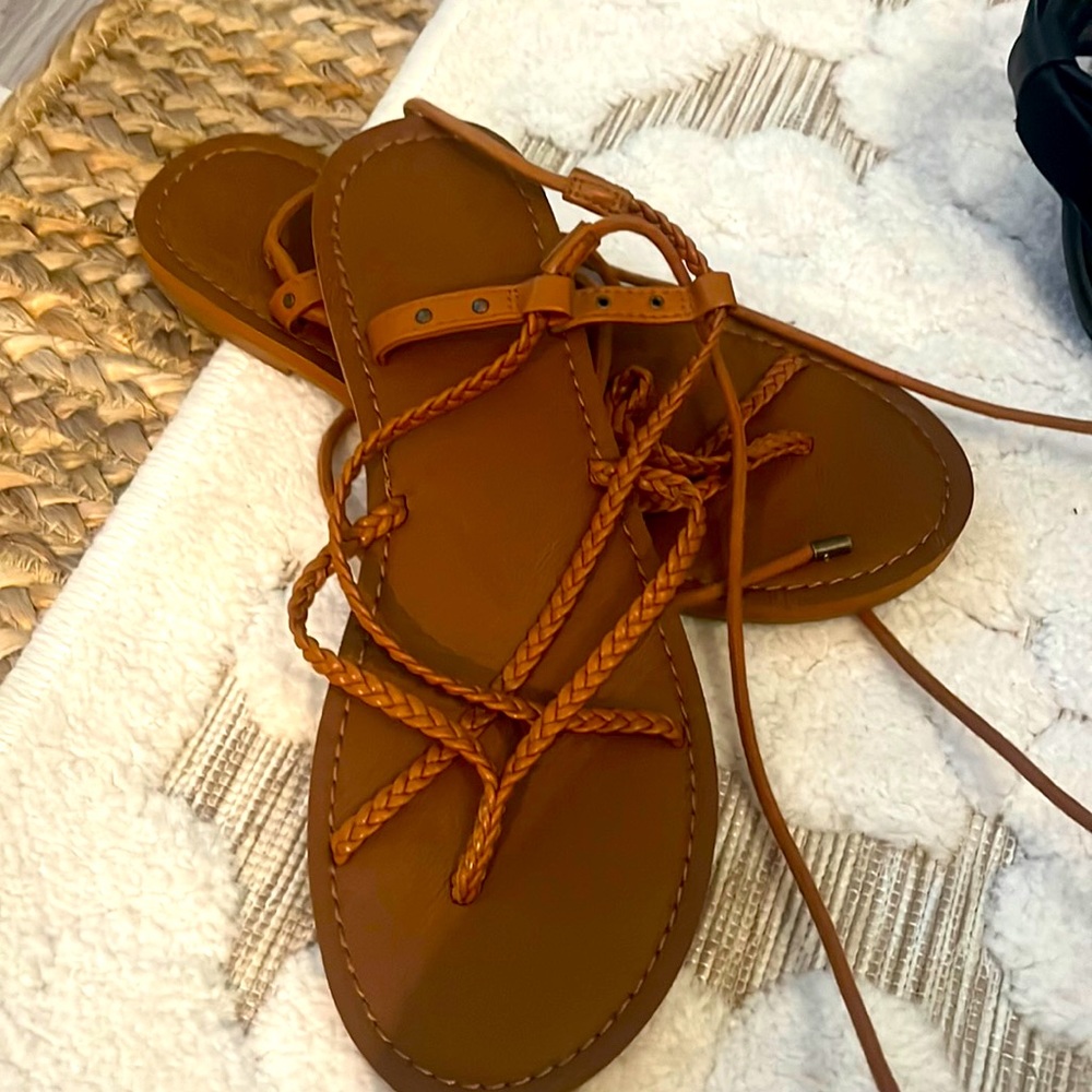 Lace up sandals